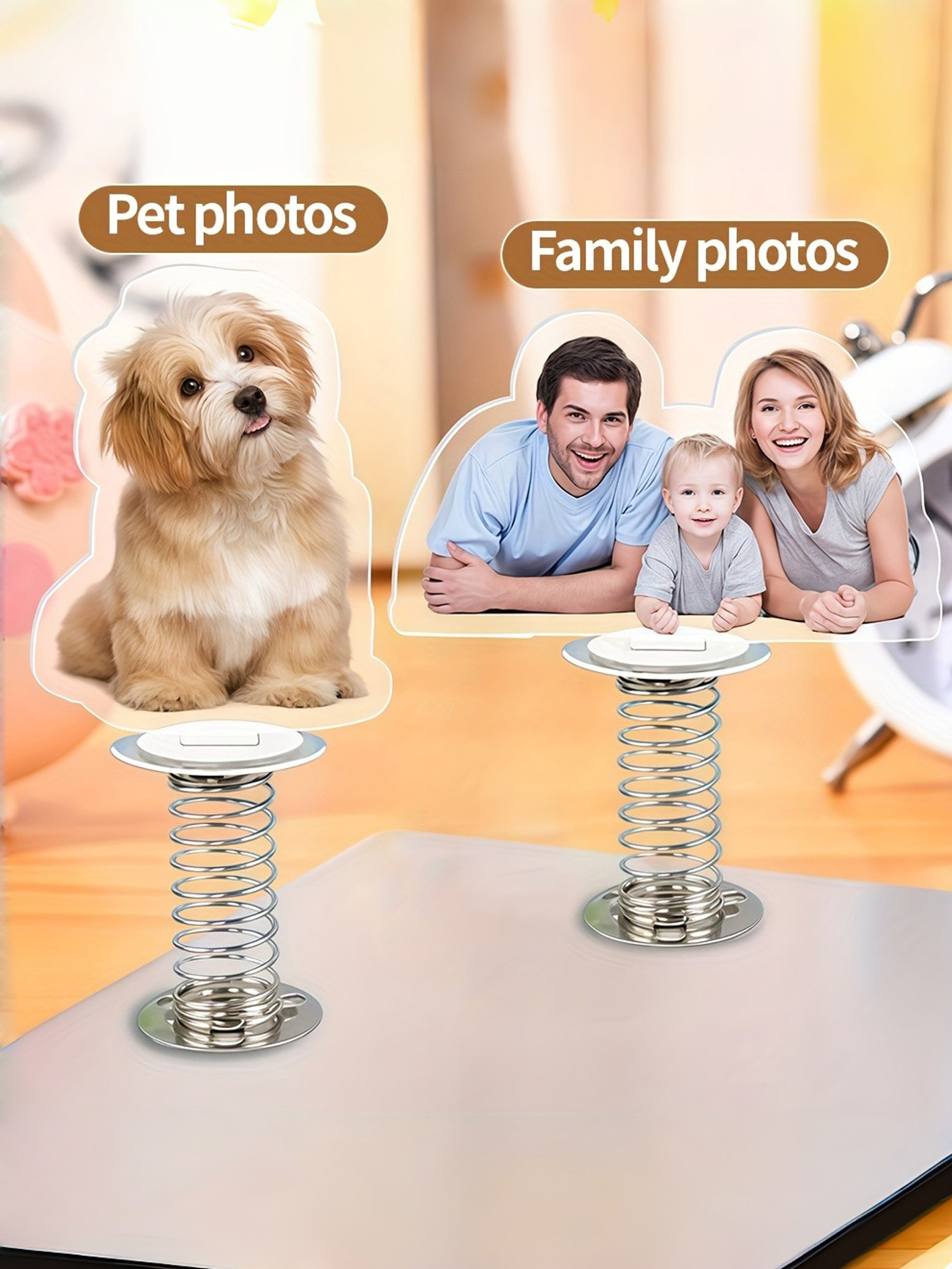 Custom Spring Acrylic Car Photo Decor